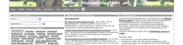 Online Begraafplaatsen